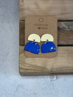 Lade das Bild in den Galerie-Viewer, Ohrstecker -Gold/royal blue-
