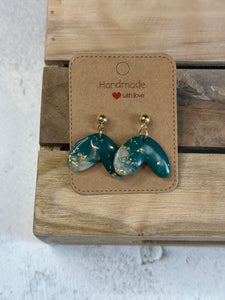 Ohrstecker -Gold/Green -