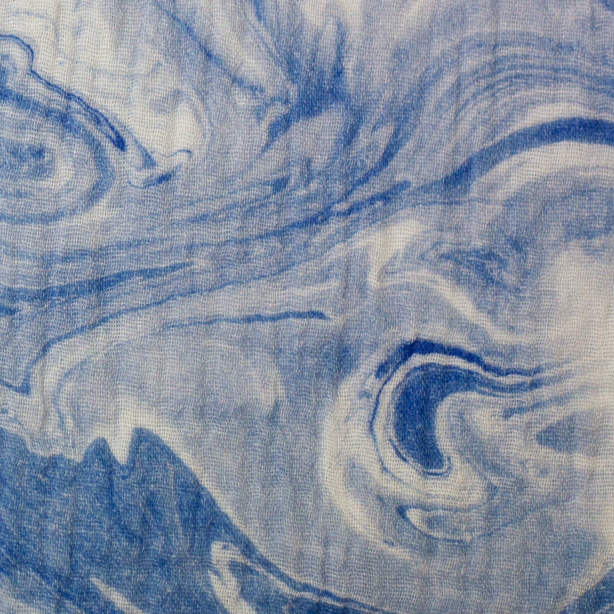 Musselin Blue Wave