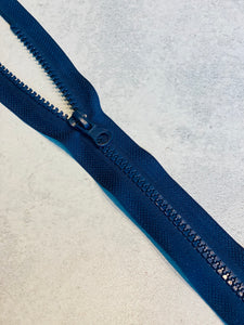 Reißverschluss teilbar 65cm dunkelblau