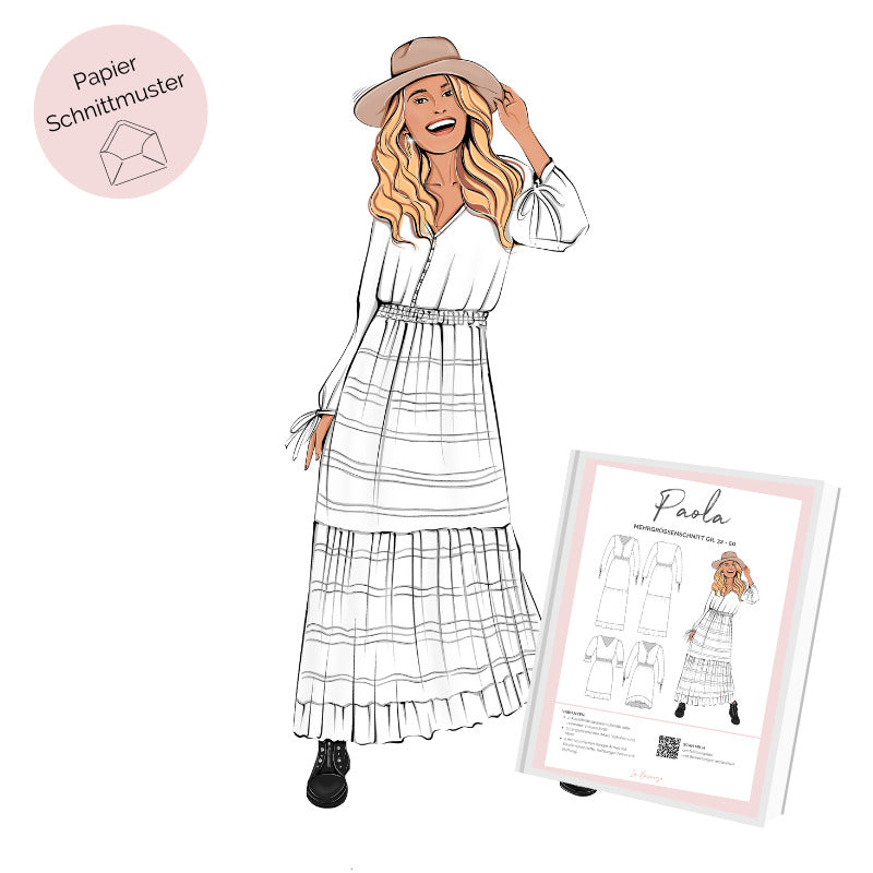 Schnittmuster La Bavarese Maxikleid PAOLA