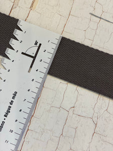 Gurtband Baumwolle grau (warm) 4cm