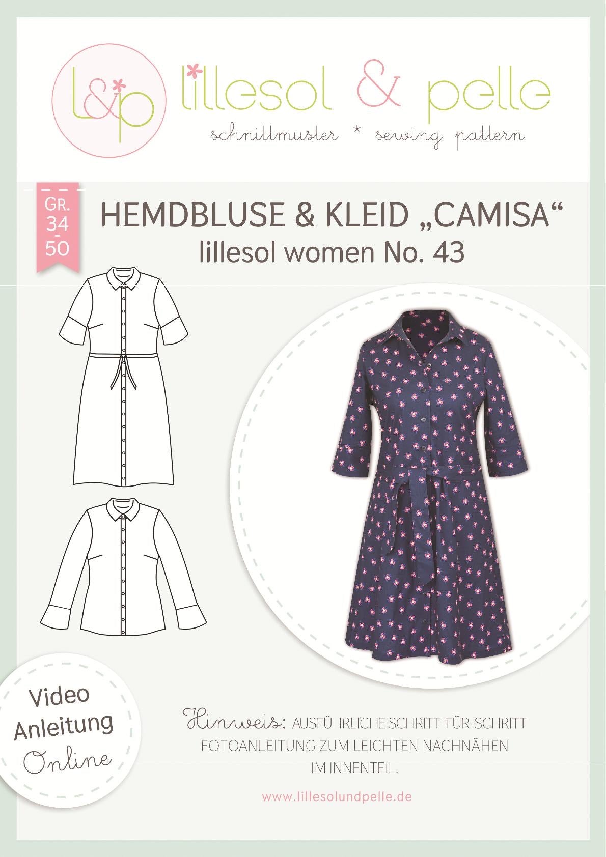 Schnittmuster lillesoll Bluse & Kleid „Camisa“ No.43