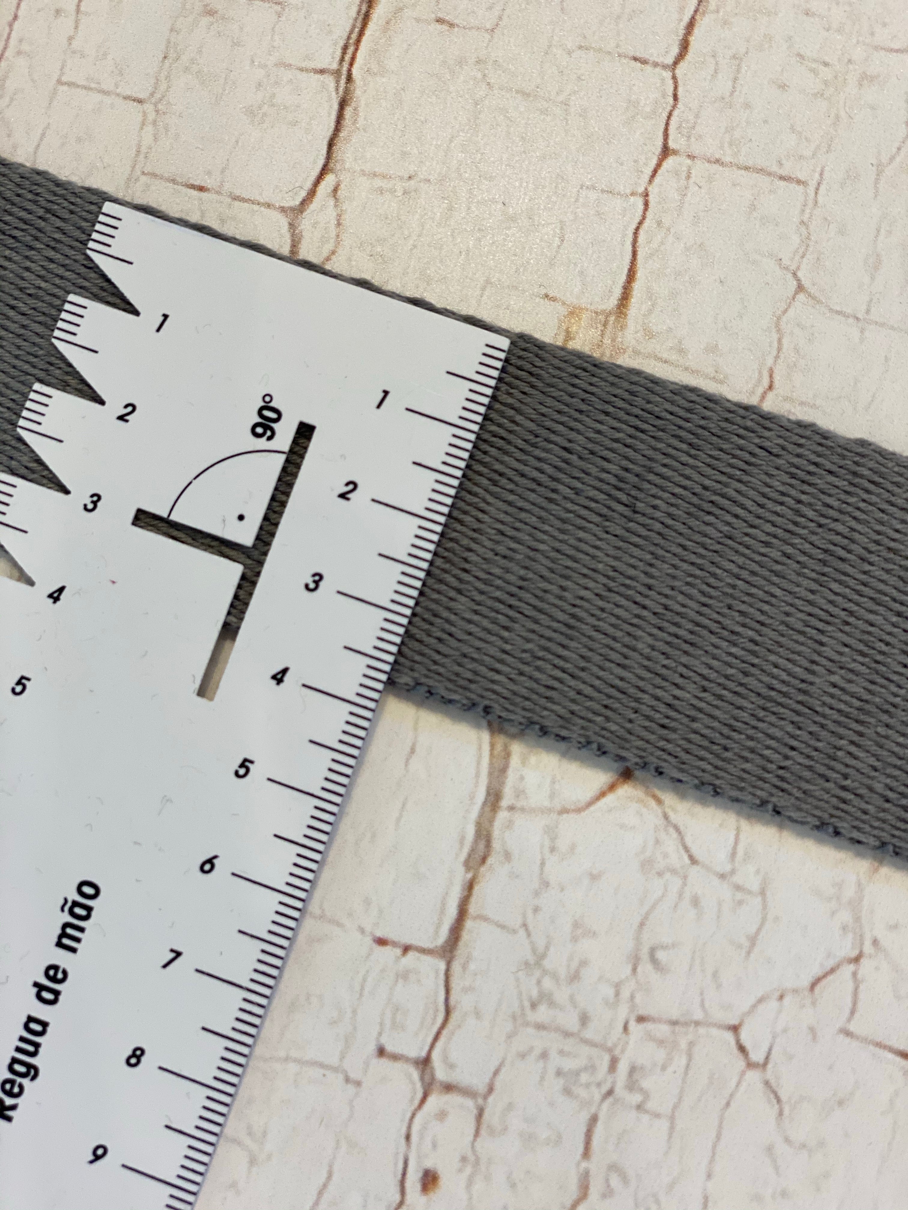 Gurtband Baumwolle Grau (kalt) 4cm