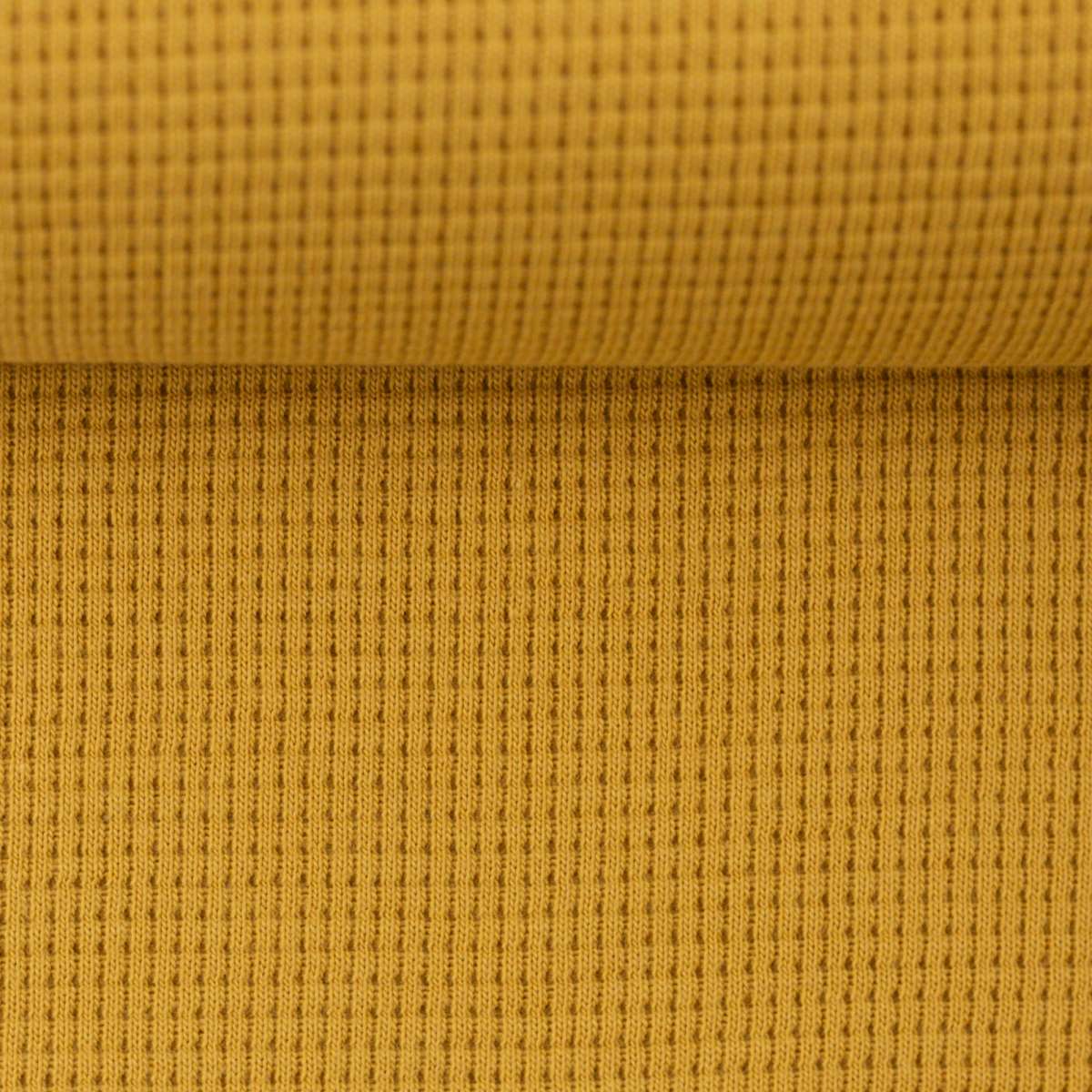 Waffeljersey Clarissa  Senf 314