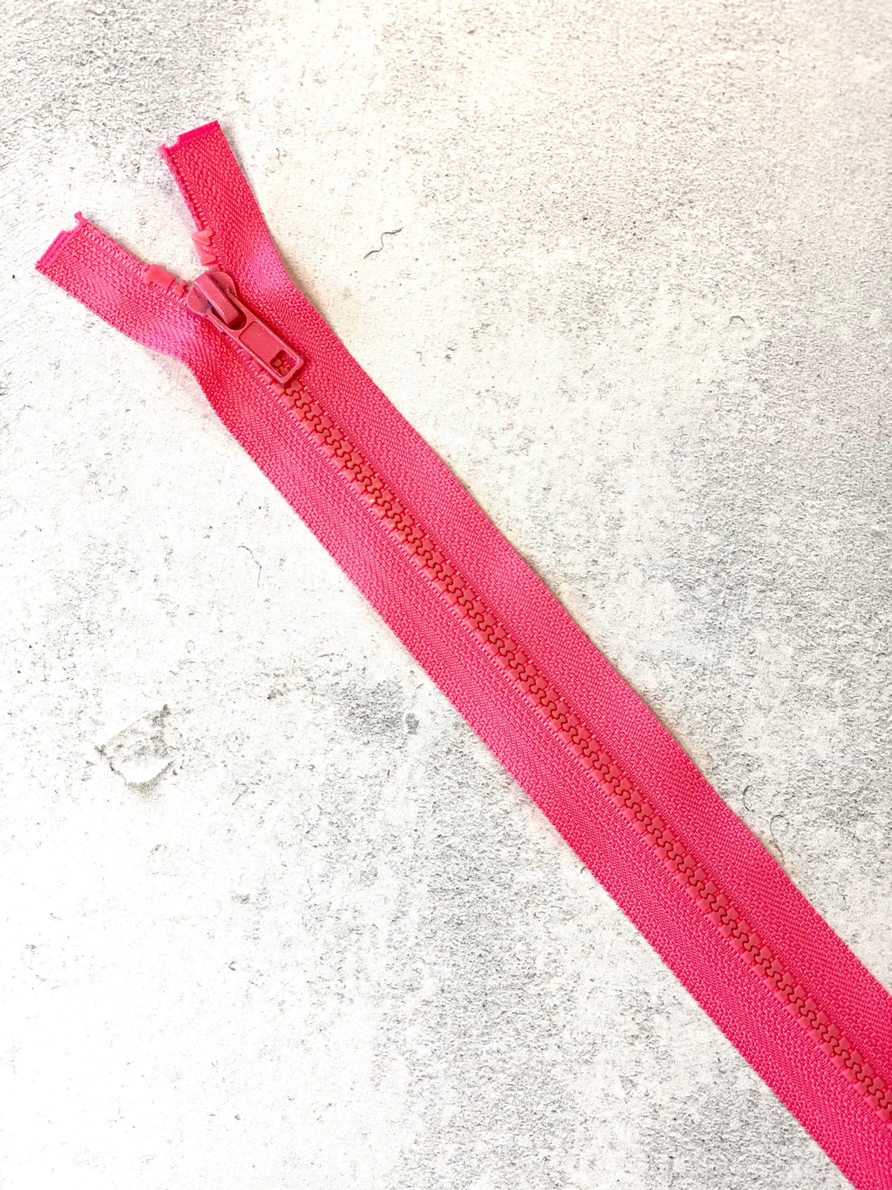 Reißverschluss teilbar 80cm pink