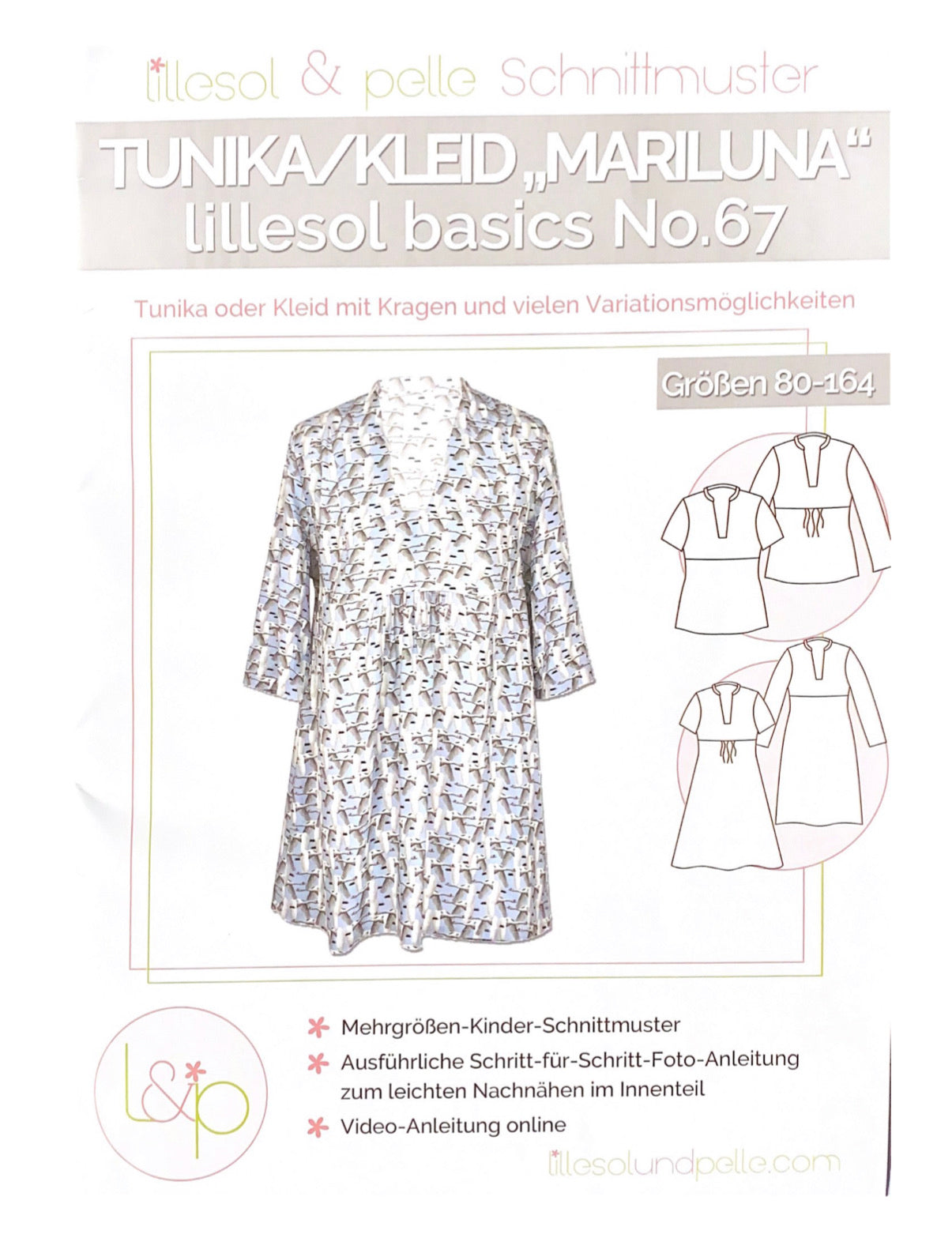 Kinder Schnittmuster Tunika/Kleid   No.67