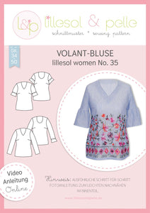 Schnittmuster lillesoll Volant Bluse No.35