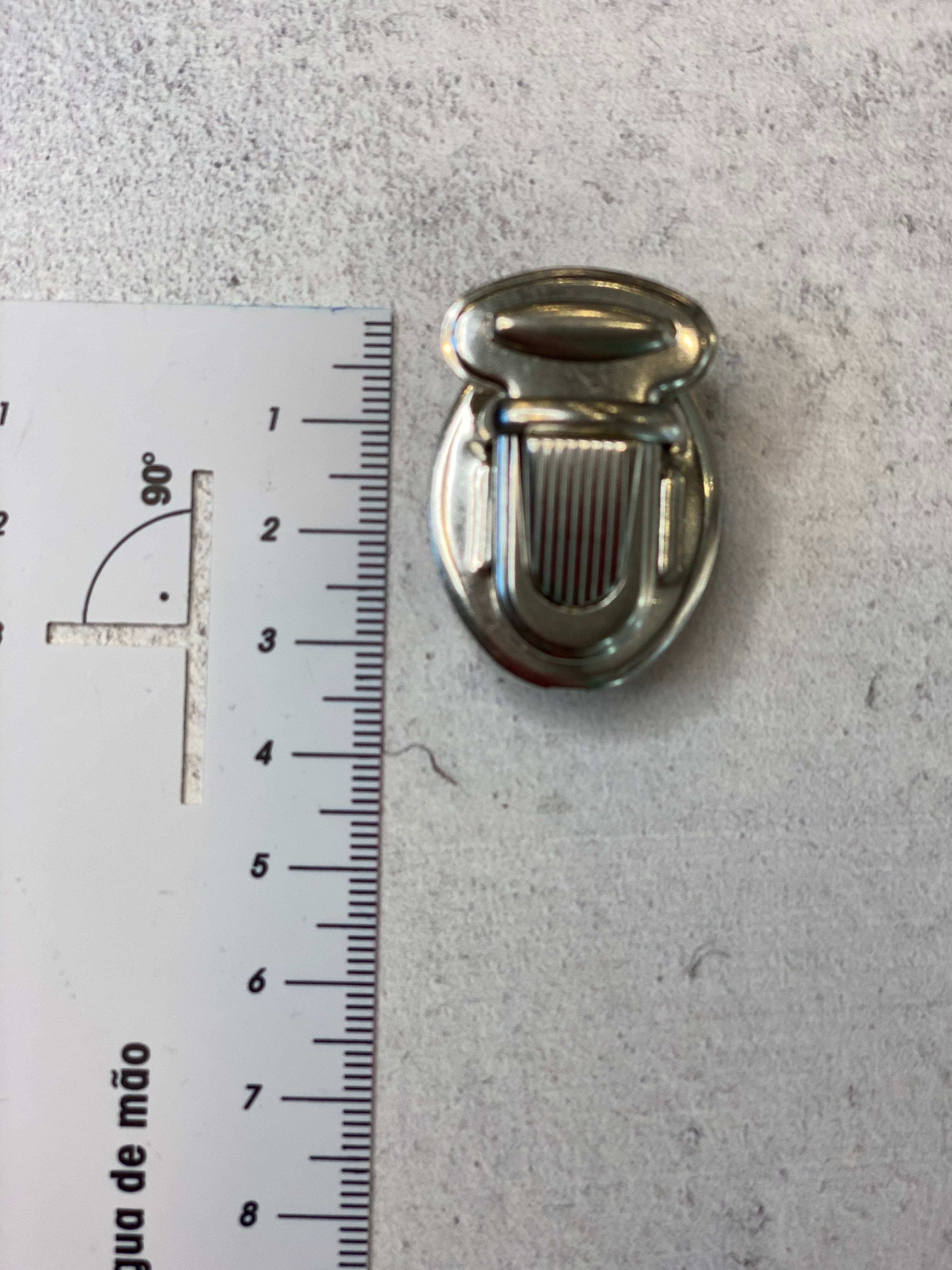 Taschenverschluss Silber